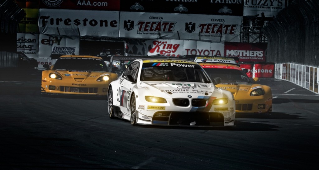 BMW ALMS M3 leading corvette