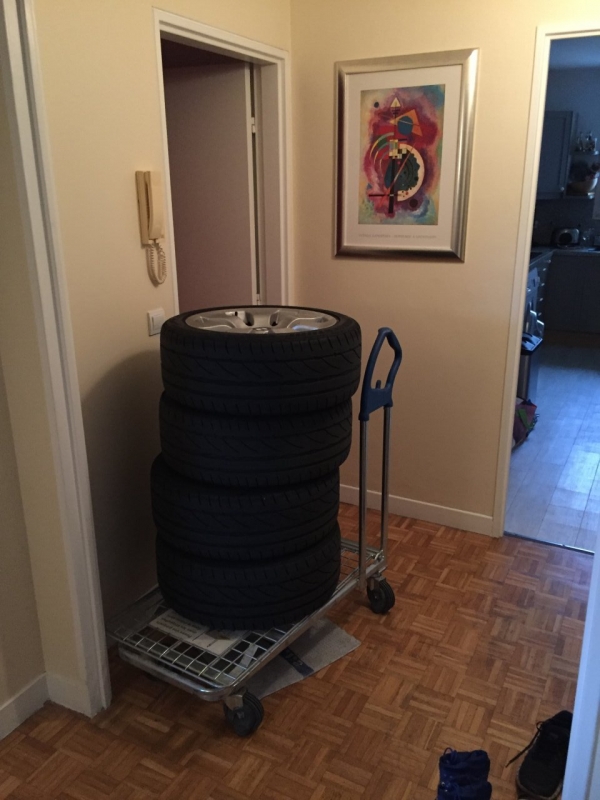 Installation pneus à domicile